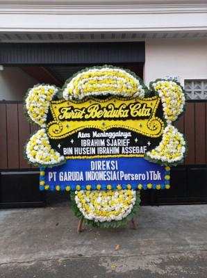 Papan Bunga Duka di Menteng Atas
